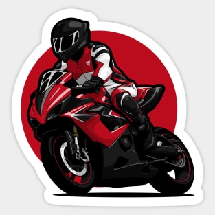 Red GSXR superbike Sticker